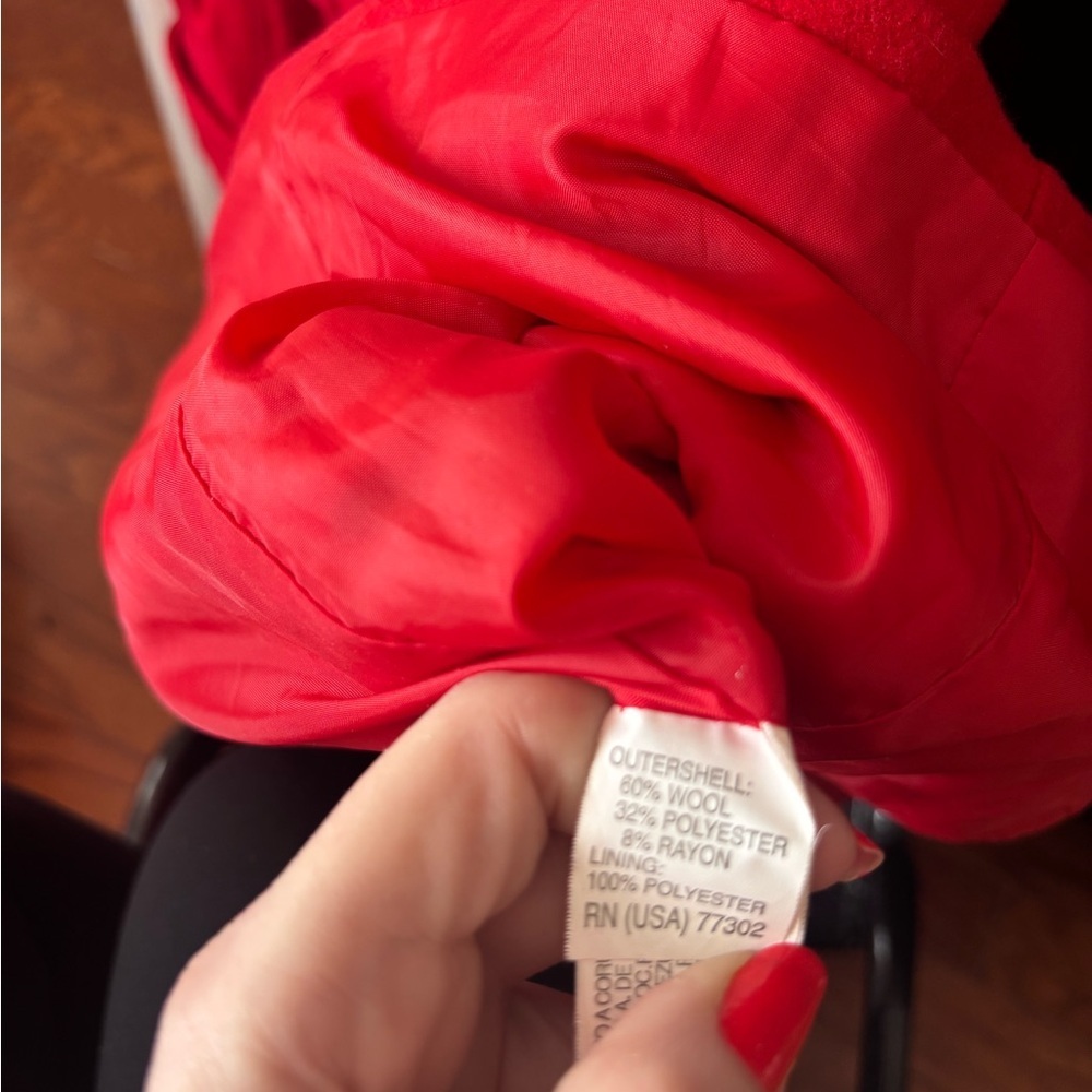 Zara Vibrant Red Trench Coat - Picture 5 of 5